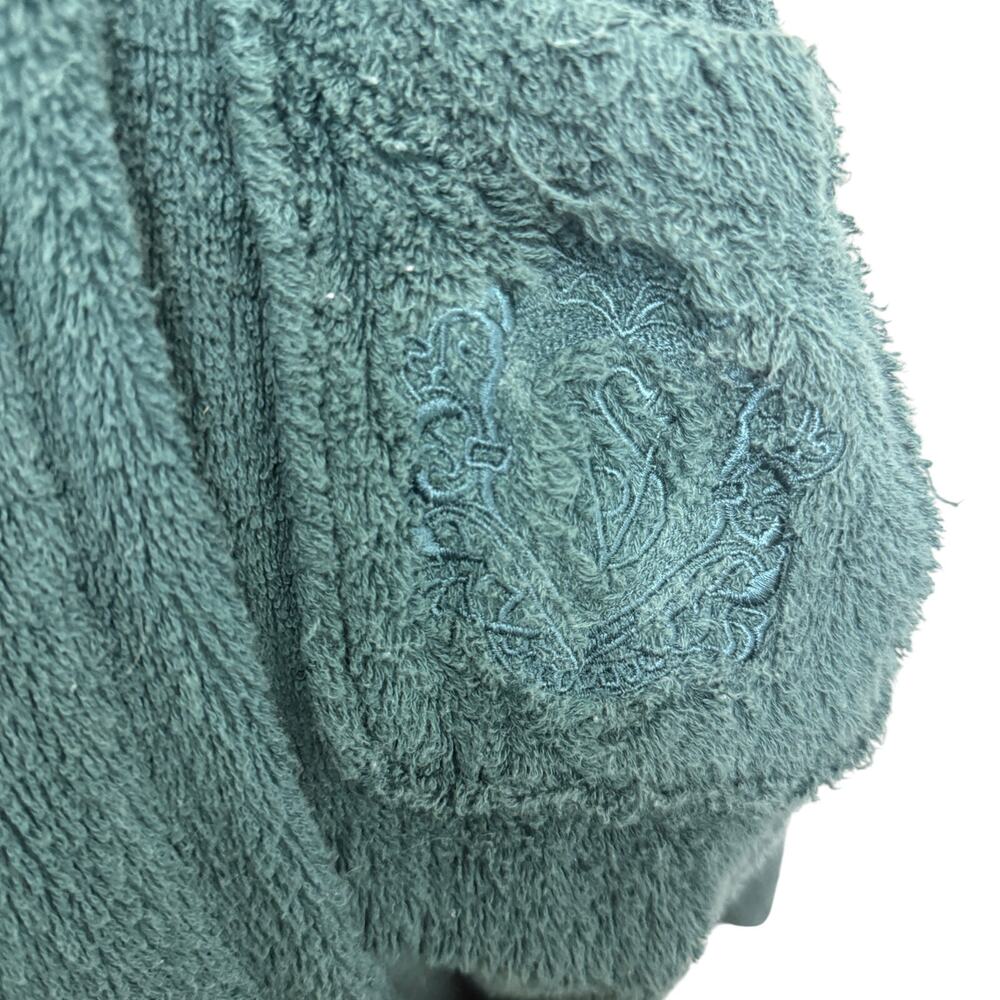 Victoria's Secret Country M/L Green Cotton Robe Cozy Y2K Spa Lounge Cottagecore - Picture 4 of 5
